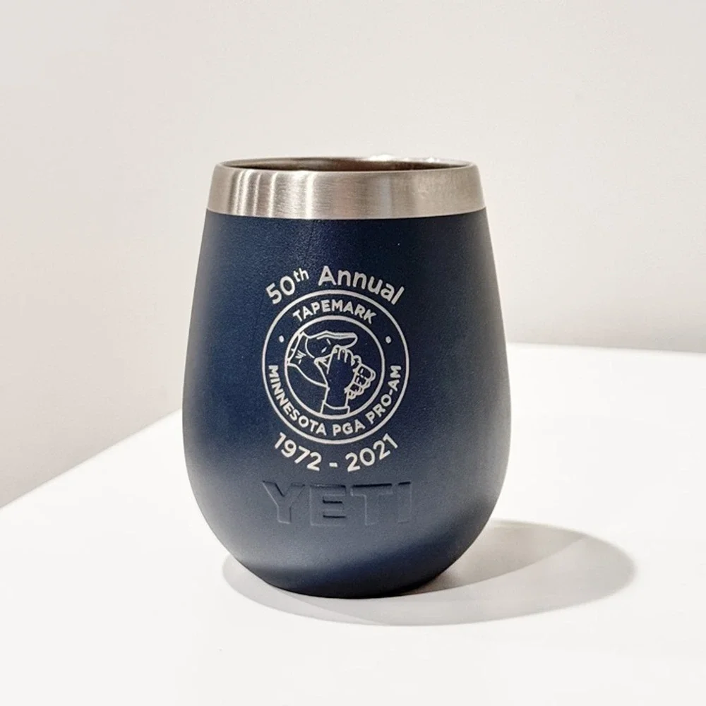 Yeti Rambler 10 oz Wine Tumbler Stainless Steel | Minnesota PGA Pro-AM - No Lid